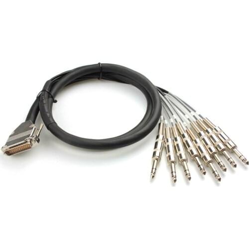 25 Pin D Sub to TRS Jack Cable. Serial db-25 Van Damme Multicore Snake Loom Lead with 10FT