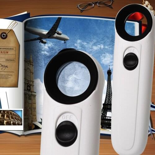 2020 New 1Pc 40X Handheld 2 LED Light Magnifier Reading Magnifying Glass Lens Jewelry Loupe
