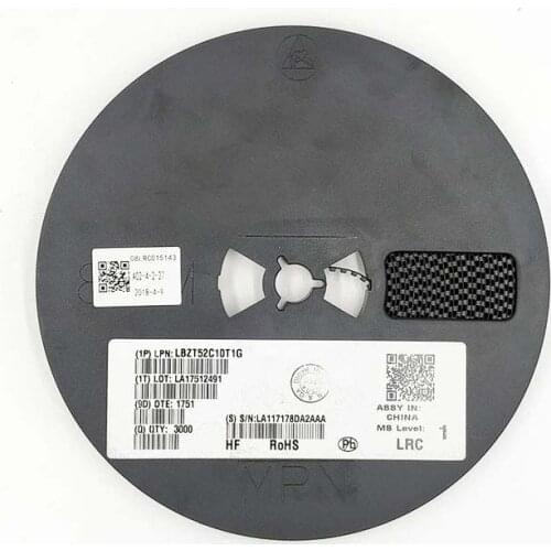 50PCS Zener diode LBZT52C10T1G 10V 0.5W(500mW) SOD-123 LBZT52C10T1G