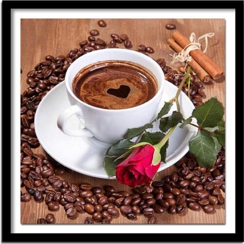 5D Coffee Cup Pattern Diamond Embroidery Diy Needlework Diamond Painting Cross Stitch Full Drill Rhinestone Paintings Decoration