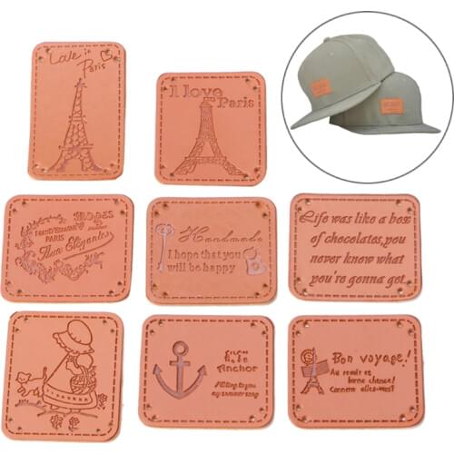 9Pcs Embroidery Sew/Iron-On Leather Badge Patch Fabric Clothes Jeans Applique