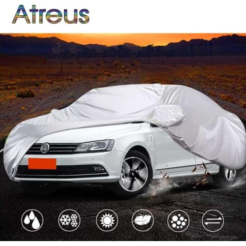 Atreus Sedan M Waterproof Dustproof Car covers for Peugeot 307 301 Chevrolet Aveo VW Bora Jetta Skoda Rapid Ford Focus Fiesta