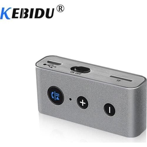 NewWireless Handsfree Car Kit Car Bluetooth Aux Receiver Adapter 3.5mm Music Audio Receiver Support MP3TF Card A2DP