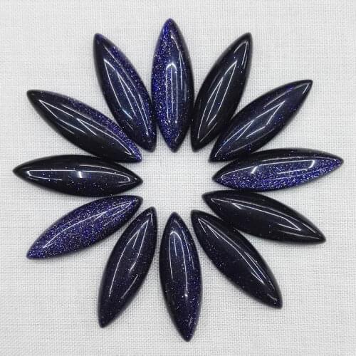 Wholesale 25*8*5mm blue sand stone beads marquise shape CAB CABOCHON teardrop loose beads Free shipping 20pcs/lot