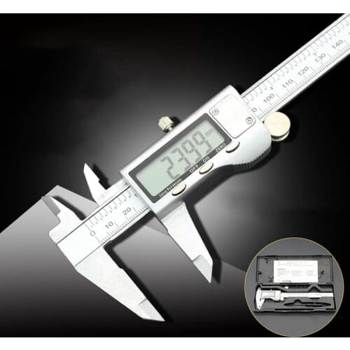 HKFZ Measuring Tool Stainless Steel Digital Caliper 6 "150mm Messschieber Paquimetro Measuring Instrument Vernier Calipers