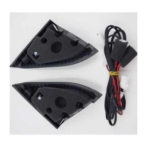 For Hyundai ix25 CRETA speakers tweeter car-styling Audio trumpet head speaker ABS material triangle speakers tweeter