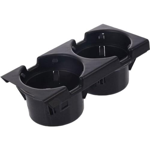 Double hole car front center console cup rack / change box for BMW E46:black