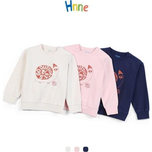 Hnne 2021 Spring Winter New 240g Shu Velveteen Fabric Sweatshirts Kids Cartoon Print Hoodies Children Boys Girls Pullovers Tops