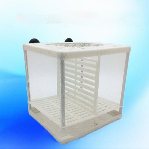 Fish Tank Aquarium Guppy Breeding Breeder Fish Baby Gauze Trap Box Isolator