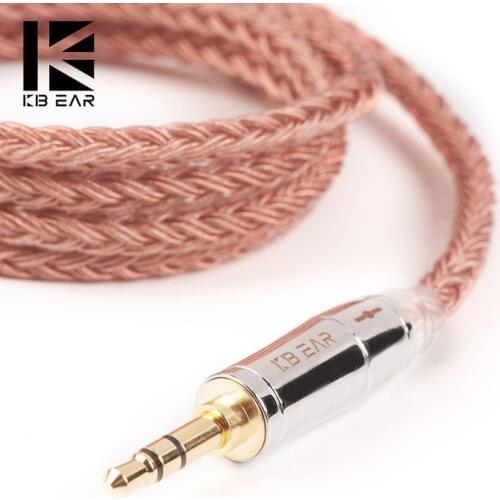 KBEAR 16 Core Silver Plated Balanced Cable 2.5/3.5/4.4MM With MMCX/2pin/QDC Connector For ZS10 Pro AS10 ZSX ZSN PRO C12 BL-03