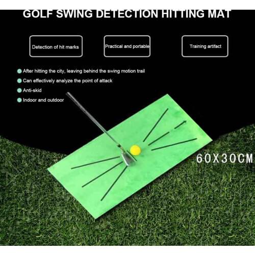 Outdoor Golf Training Swing Detection Mat Batting Golfer Garden Grassland Practice Training Equipment Mesh Aid Cushion Golf Tool
