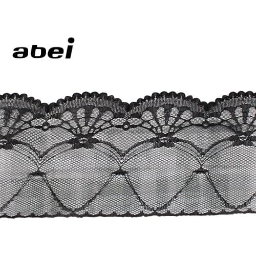 13cm 5yards/lot White Black Flower Polyester Lace Trims DIY underwear clothes lace accessories Wedding Party Dress Embellishemnt