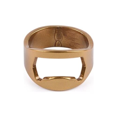 1pc Multi-function Stainless Steel Color Ring Shape Ring-Shape Can Opener Beer Bottle Opener Ring Kitchen Gadgets Dropshipping