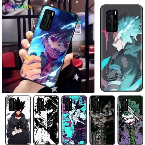 My Hero Academia Midoriya For Huawei P Smart S Z Mate 40 RS 30 20 10 Pro Plus Lite 2019 2020 2021 Black Soft Phone Case