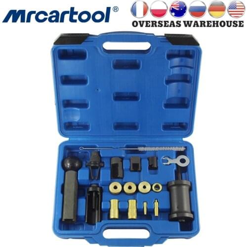 MR CARTOOL 18Pcs Injector Puller Removal Installer Tool Set For VAG VW Audi Seat Skoda 1.4 1.6 1.8 2.0 V6 V8 FSI Petrol
