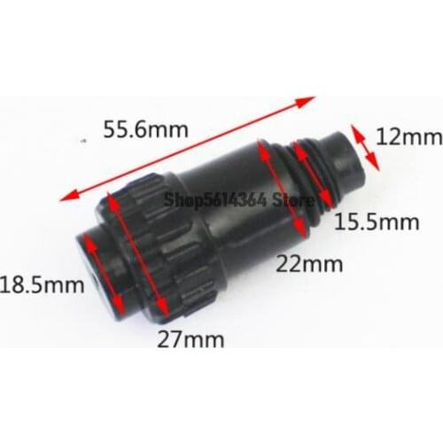 Nonskid Handle 16mm Male Thread Diameter Black Plastic Air Compressor Oil Plug