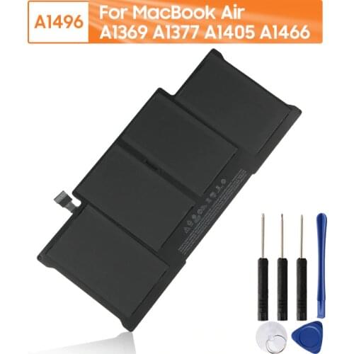 New Replacement Battery A1496 For MacBook Air A1369 A1405 A1466 A1405 A1377 Genuine Replacement Battery 7150mAh