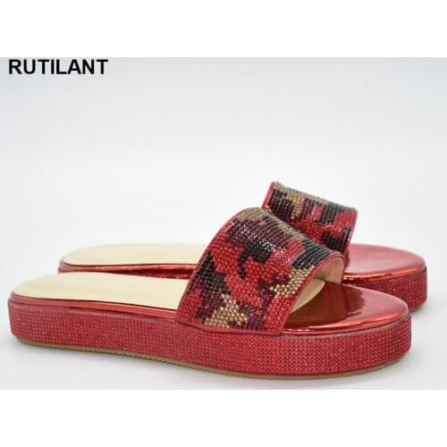 New Arrival Shoes for Wedding Women Italian Women Party Shoes Decorated with Rhinestone Open Toe Shoes Rhinestone Pumps