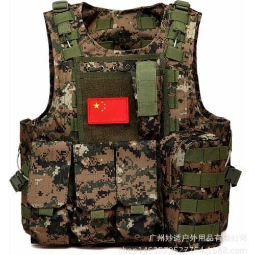 NEW Outdoor Tactical war field Camping Hiking Desert CS field vest vest desert camouflage Multi-Function molle system Vest Men