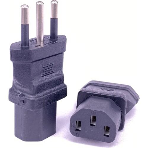 Italy to IEC C13 plug adapter type L IT 10A 250V charge conversion plug for computer PDU cabinet