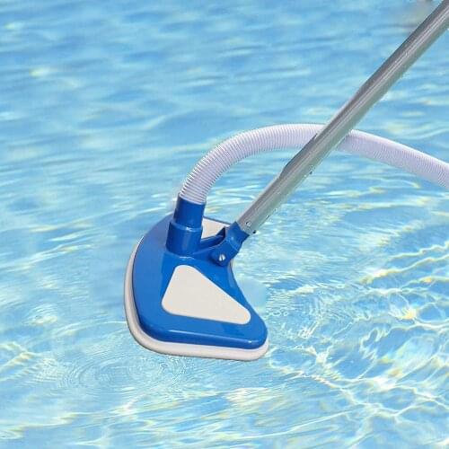 Plastic Swimming Pool Suction Head Portable Vacuum Blue And White Brush Head Swimming Pool Spa Pool Suction Head Cleaning Tool