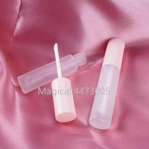 5ml 10/20pcs DIY Lip Gloss Empty Plastic Box Pink Tubes Frosted Lipgloss Tube Lipstick Conceale Container Mini Lip Gloss Bottles