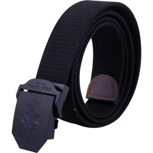 Anime Fate/Grand order Jeanne d'Arc Alter Unisex Canvas Belt FGO Men Belt Cartoon Cosplay Belt Christmas Gift