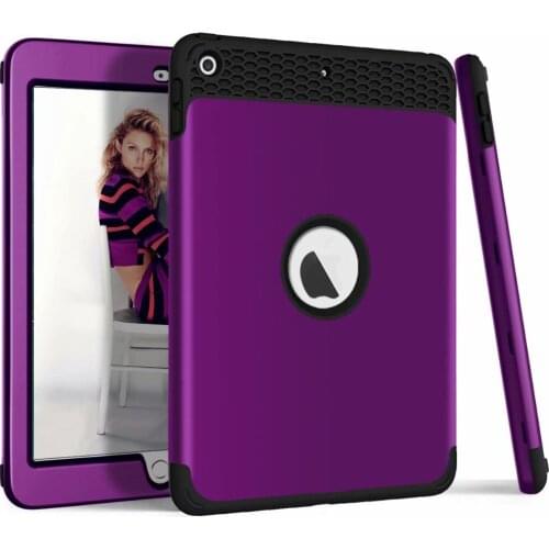 Three Layer Armor Defender Full Body Shockproof Cases For iPad 9.7 2018/2017 Protective Case For iPad 9.7 inch 2017 A1822 Cover
