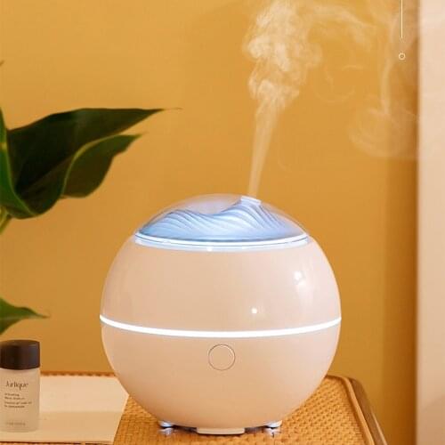 Ultrasonic Aromatherapy Diffuser With Color LED Flower Star Moon Snowflake Projector Aroma Air Humidifier Essential Oil Diffuser