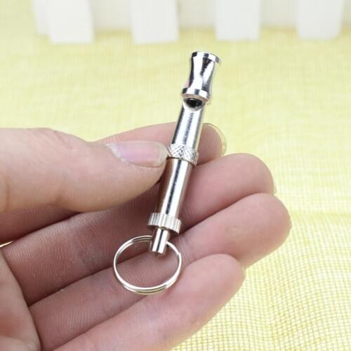 Pet Cat Dog Training Whistle ultrasonic adjustable Pet Whistle stainless steel Dog Flute training Cat Dog essential Pet Supplies