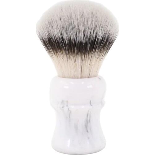 Yaqi Everest 24mm White Marble Two Band Badger Immitation Synthetic Hair Shaving Brush