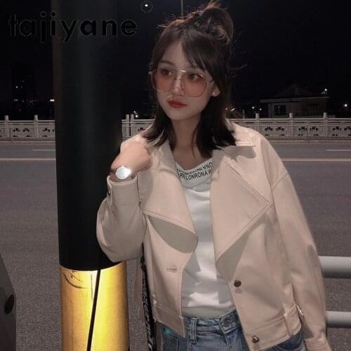 Tajiyane 2021 Women Korean Autumn Clothes Real Sheepskin Jacket Womens White Jackets High Quality Clothing Mujer Chaqueta TN1967