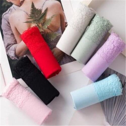 Ladies underwear ladies cotton lace high waist briefs the new 2019 girl big yards 037