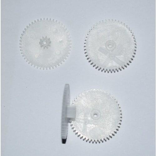 10/100pcs 50/10teeth 2mm hole/plastic double gear/rc car robot aircraft/DIY toy accessories technology model parts/50102A