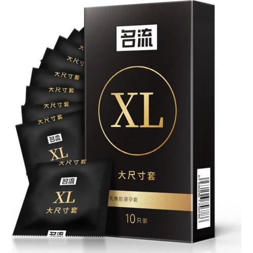 10pcs Large Size Condoms For Big Penis True Man Plus Size 55mm Condones Ultra Safe Penis Sleeve Natural Latex Contraception Tool
