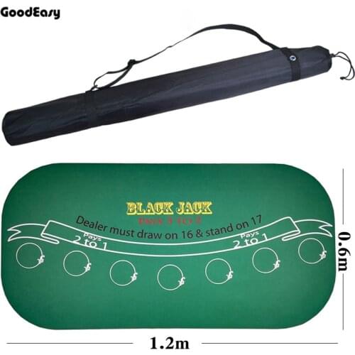 120*60Cm Suede Rubber Black Jack 21Points Baccarat Casino Poker Tablecloth Green Table Mat Board Cloth High Quality