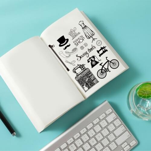 14x18CM Hand Sewing Transparent Seal Clear Stamps Silicone Seal Roller Stamps DIY Scrapbook Album / Card Production