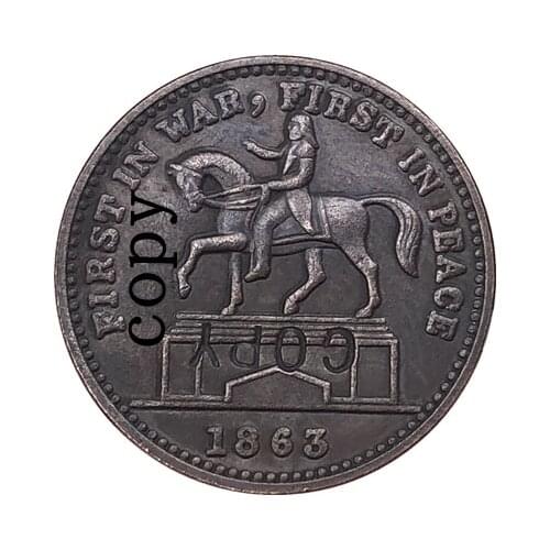 USA Civil war 1863 copy coins #15