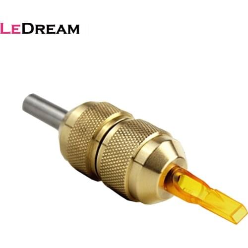 25mm Copper Tattoo Grip Handle Tube Auto-Lock Tattoo Machine Grip Anti-Slip For Tattoo Supplies Body Art Tools Permanent Makeup