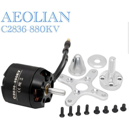 Aeolian C2836-880KV Brushless Outrunner Motor for Airplane Quadcopter