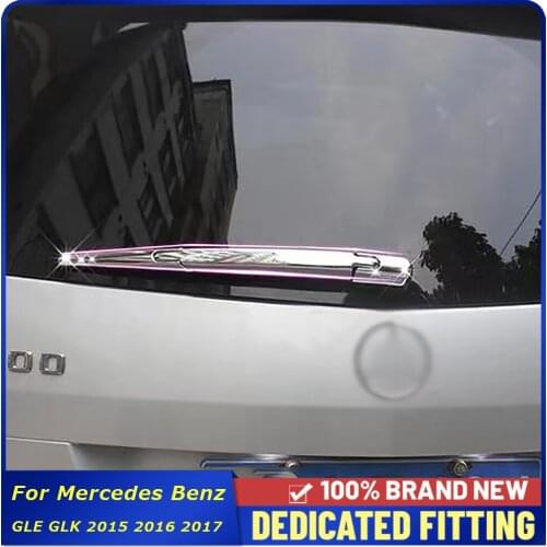 Car Styling For Mercedes Benz GLE GLK 2015 2016 2017 ABS Chrome Rear Wiper Kits Cover Auto Accessories