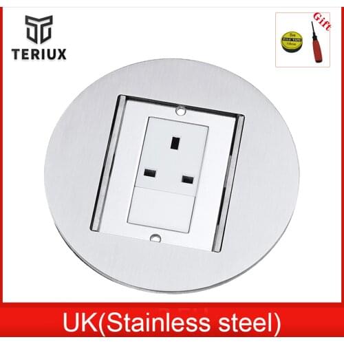 Factory price conceal floor box UK US EU standard built in floor plug hidden stainless steel outlet box recessed