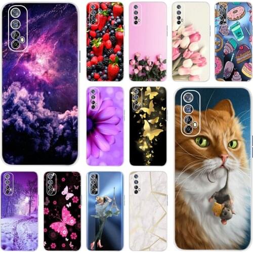 For OPPO Realme 7 Pro Case Phone Back Cover Cases For Realme 7 Pro Soft TPU Silicone Bumper Cases For Realme7 7 Pro Fundas Space