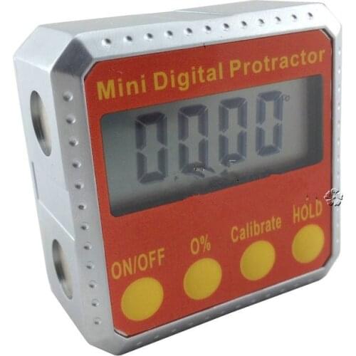 Digital Protractor Inclinometer Angle meter Digital Bevel Box 4 x 90 degree Range Metal case