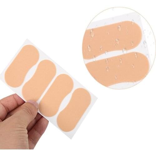500sets/lot 4pcs/se PE Foam Foot Waterproof Heel Sticker Wear-resistant High-heeled Shoes Inserts Patch Cushion Feet Care