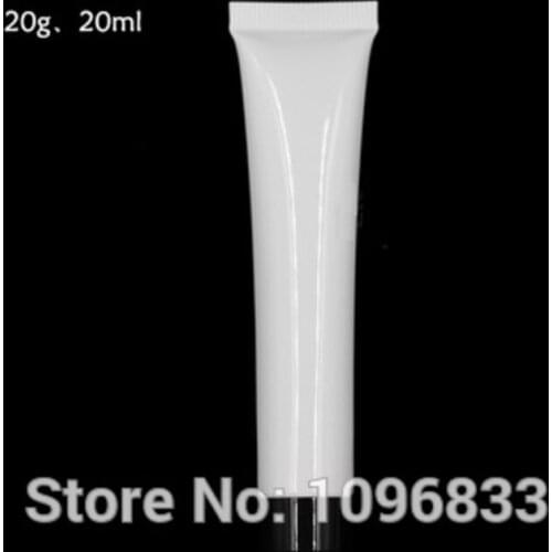 20G 20ML Cosmetics Hose with Black Lid, Medical Cream Packing Tube, Gel BB Cream Hand Cream Packaging Soft Bottles,100pcs/Lot