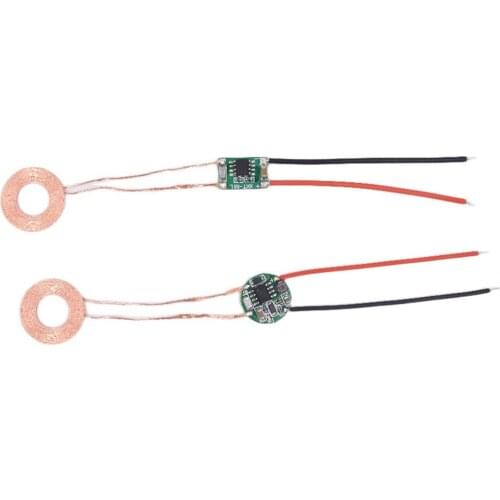 Taidacent 20mm Small Coil High Current Tiny Wireless Chargers Wireless Power Supply Module 5v 500mA Wireless Charging Module