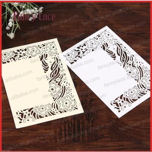 Hot Sale 2017 DIY GIRL Design Customized Birthday Invitation Card, Greeting Cards,Wedding Invitation Cards, free shipping, 20PCS