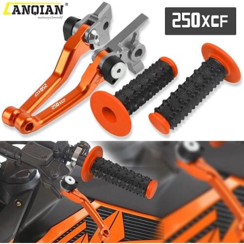 Motorcycle CNC Dirt Bike Brake Clutch Levers Rubber Handle Bar For 250XCF 250 XCF 2007 2008 2009 2010 2011 2012 2013 Accessories