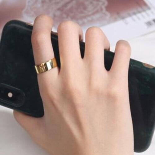 Wide Ring Silver Color Women Fashion Jewelry Classic Cross Rings Men Women Hip Hop Opening Adjustable Ring Jewelry Gift